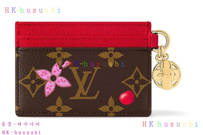★미러급★루이비통 홀리데이 LV 참 카드 홀더 M12215