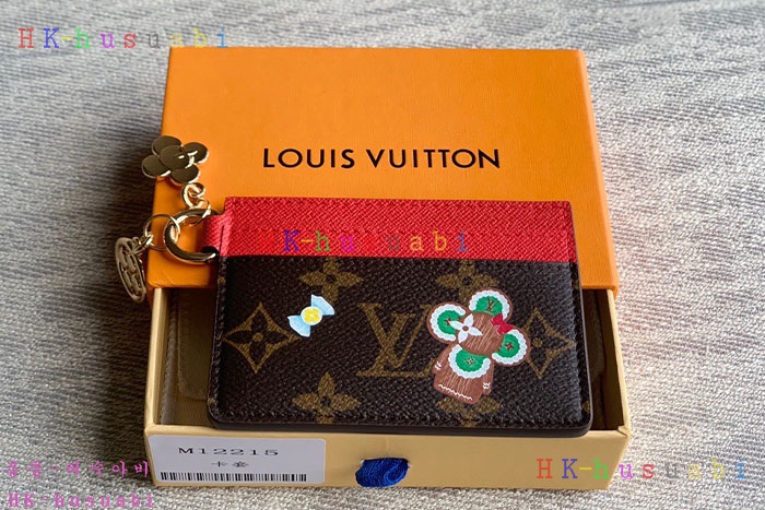 ★미러급★루이비통 홀리데이 LV 참 카드 홀더 M12215