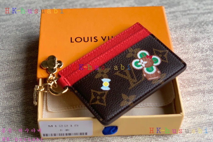 ★미러급★루이비통 홀리데이 LV 참 카드 홀더 M12215