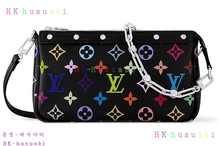 ★미러급★루이비통 LV x TM 포쉐트 악세수아 무라카미 컬렉션 Multicolore Noir M13663