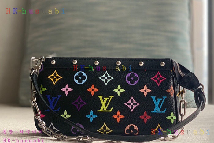 ★미러급★루이비통 LV x TM 포쉐트 악세수아 무라카미 컬렉션 Multicolore Noir M13663