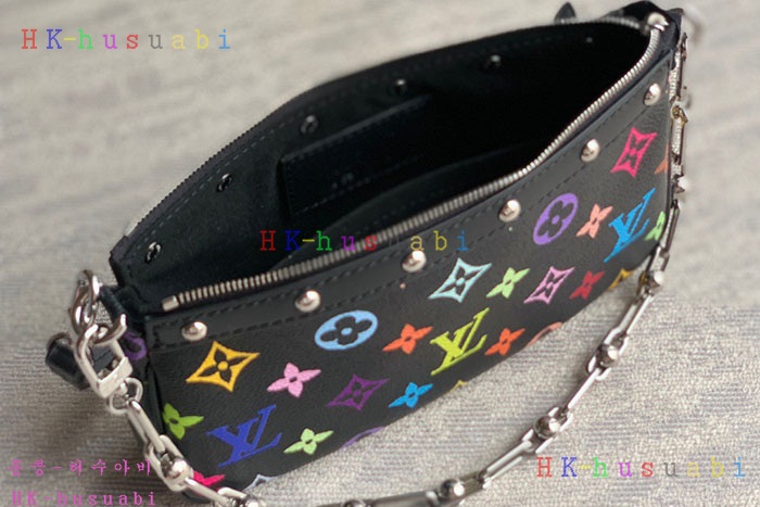 ★미러급★루이비통 LV x TM 포쉐트 악세수아 무라카미 컬렉션 Multicolore Noir M13663