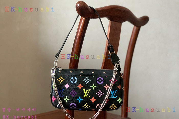 ★미러급★루이비통 LV x TM 포쉐트 악세수아 무라카미 컬렉션 Multicolore Noir M13663