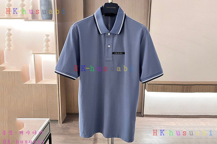 NEW 프라다 카라 반팔티 신상 P 2857011